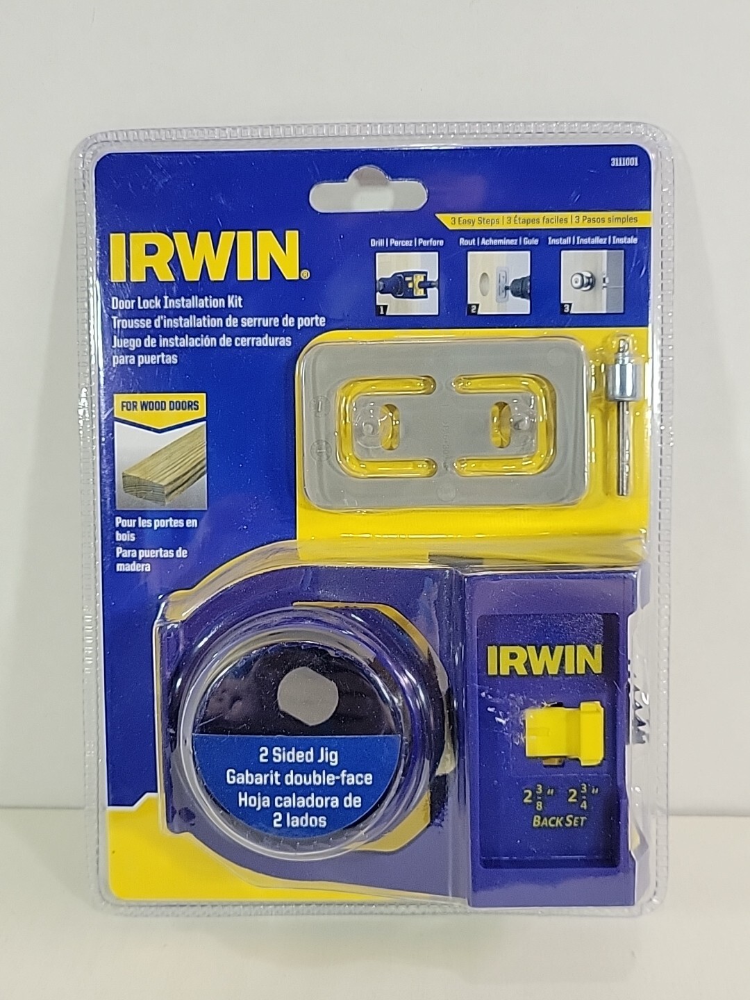 Irwin Door Lock Installation Kit 3111001 For Wood Doors New Sealed eBay