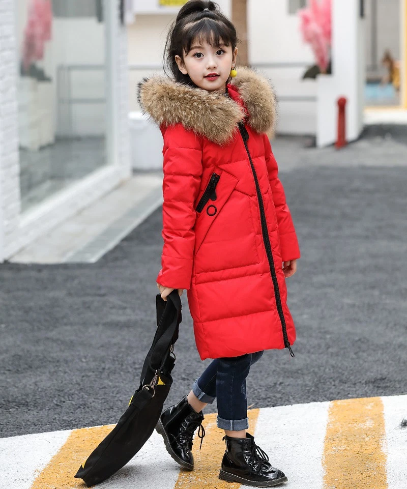 Kids red cheap winter coat