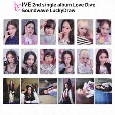 IVE 2nd Single Album Love Dive Sound Wave Lucky Draw Official Photocard Postcard