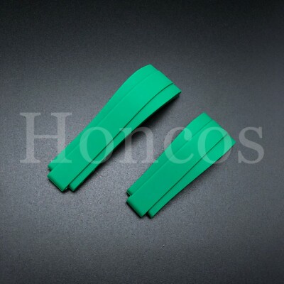 20 MM SILICONE RUBBER WATCH STRAP BAND FITS FOR ROLEX DATEJUST DAYTONA SUB GREEN