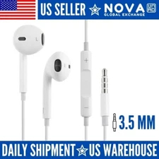 Headphones Earphones 3.5mm iPhone 6/5/4/iPad/Air Wired Earbuds