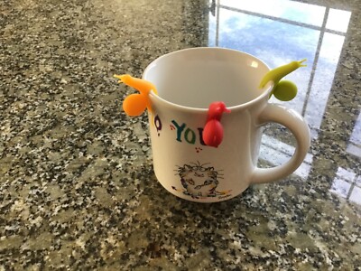 3 SNAIL TEA BAG HOLDERS & STAINLESS STEEL SPOON SHAPED TEA INFUSER FOR LOOSE TEA
