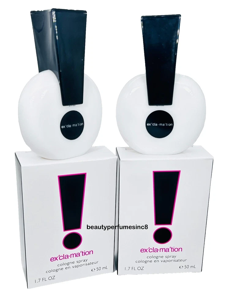 Lote de 2 - Exclamation by Coty para mujeres 1,7 oz / 50 ml EDC spray nuevo en caja Foto 2 de 4