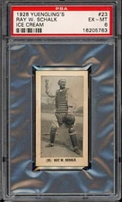 1928 Yuengling's Ice Cream Baseball #23 Ray W. Schalk PSA 6