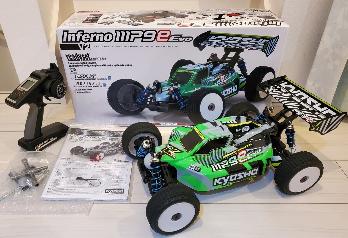 KYOSHO INFERNO MP9e Evo. V2 1/8 RC Radio Control Set | eBay