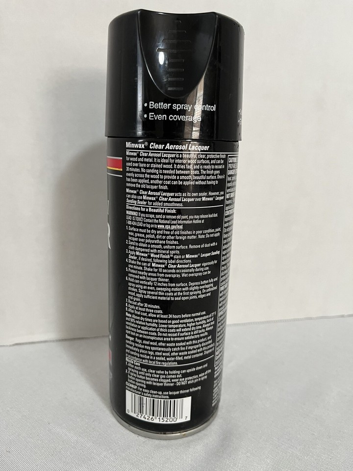 Minwax Clear Aerosol Lacquer Spray Clear Gloss 12.25 Oz eBay