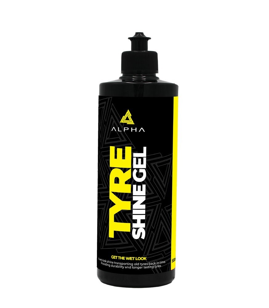 Alpha Detailing Tyre Shine Gel - Wet Look Rubber & Tyre Shine Dressing 500ml
