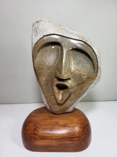 Morley Myers Postmodern Carved Stone Sculpture Canadian Artist Signed 