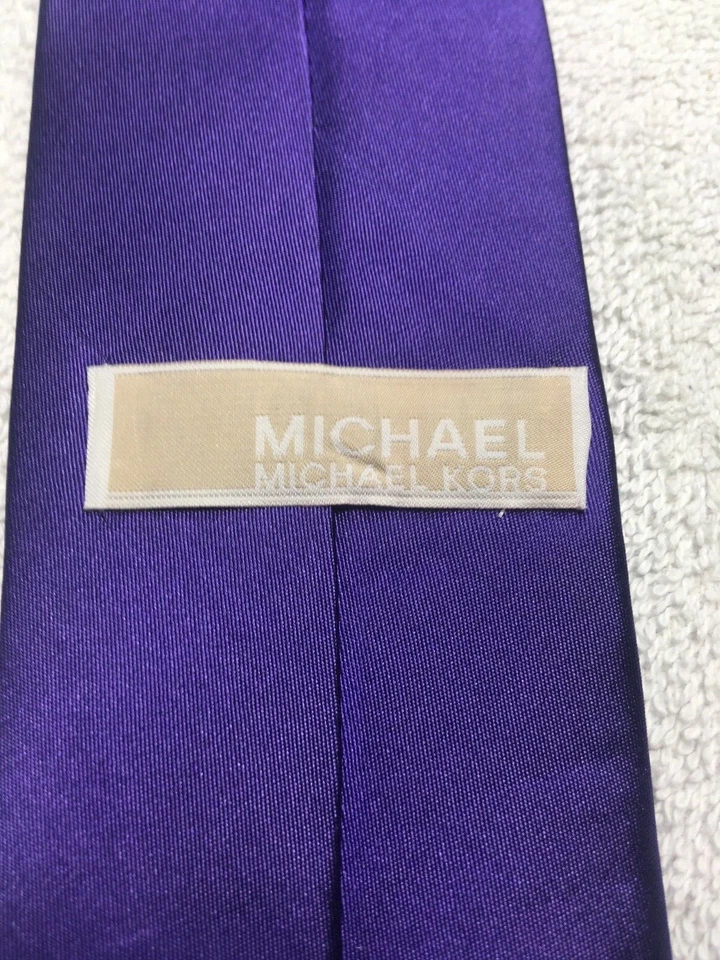 MICHAEL KORS CORBATA HOMBRE MORADO MACIZO 2,75 X 59 Foto 4 de 4