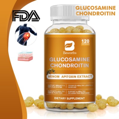 Glucosamine 1500mg Chondroitin 1200mg MSM 200mg Joint Pain & Bone Health Support