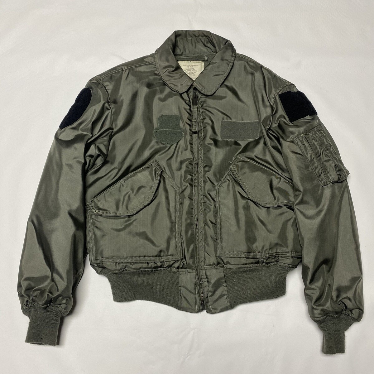 VTG 80s USAF Cold Weather Flight Jacket Large L Flyers