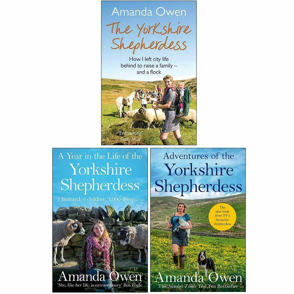Amanda Owen Collection 3 Books Set Adventures of The Yorkshire Shepherdess NEW