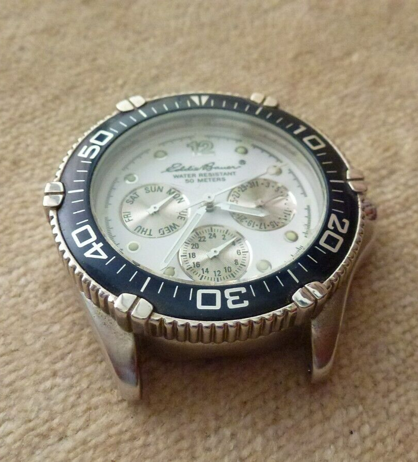 Men’s EDDIE BAUER Watch 3751 For Parts NOT Working LG EYE - Main Image