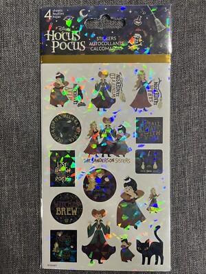 DISNEY HOCUS POCUS EVERGREEN SPELL ON YOU 4 SHEET STICKER PACK BY SANDY LION