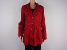 Marina Lunar 4-button Long Sleeve Jacket Size: M Red