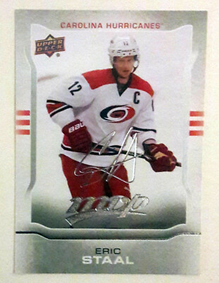 2014-15 Upper Deck MVP Silver Script #205 Eric Staal Carolina Hurricanes