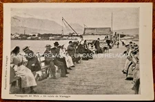 POSTCARD VIAREGGIO Passeggiata sul Molo - YEAR 1903 - fp VG