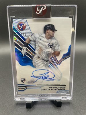 2024 Topps Pristine Jasson Dominguez Blue Pristine Auto /75 #PA 