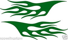 Vinyl Flames Decals Car Truck Rv Golf Cart Stickers Graphics 5 Colors Usa