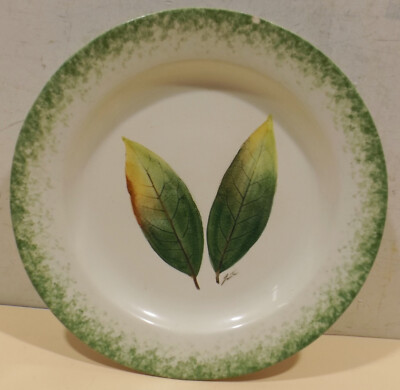 Ceramiche ABC Bassano Italy Wandteller Dm. 23cm mit Lorbeer Blatt  sign.Fouto | eBay.de