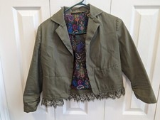Stylish Vera Wang Green Blazer - Size XS