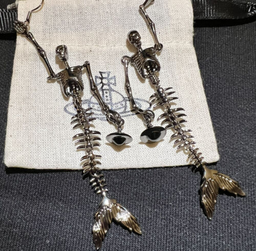 Rare~vivienne westwood moveable skeleton mermaid … - image 1