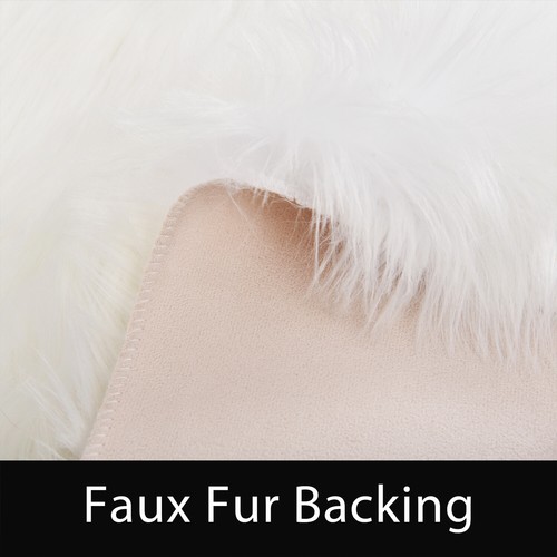 Latepis Faux Fur Sheepskin Area Rugs Soft Shaggy Carpet for Living Room Bedroom - Picture 10 of 219