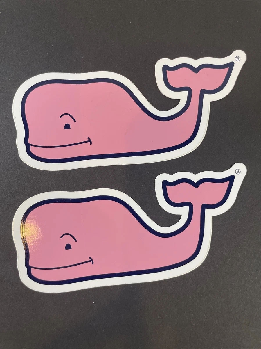 2 New Authentic Vineyard Vines Pink Whale Sticker Laptop ...