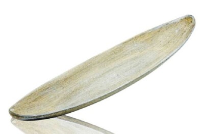 Sandra Rich Vintage TABLETT oval 40x12cm DRIFT WOOD Schale Schiff shabby chic