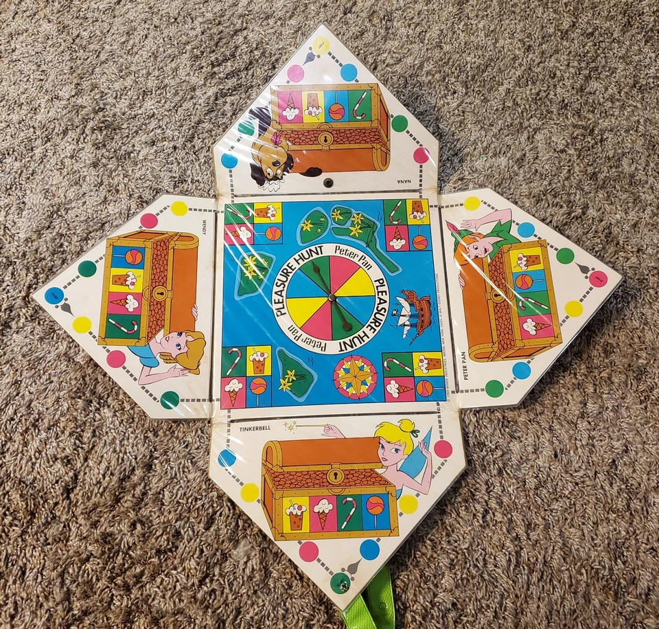 Juego De Colección Disney Peter Pan Pleasure Hunt Playpack 1969 Faltan Piezas de Juego Foto 2 de 4