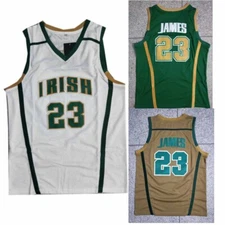 Men's Retro James #23 St Vincent High School Basketball Jersey Movie Stitched