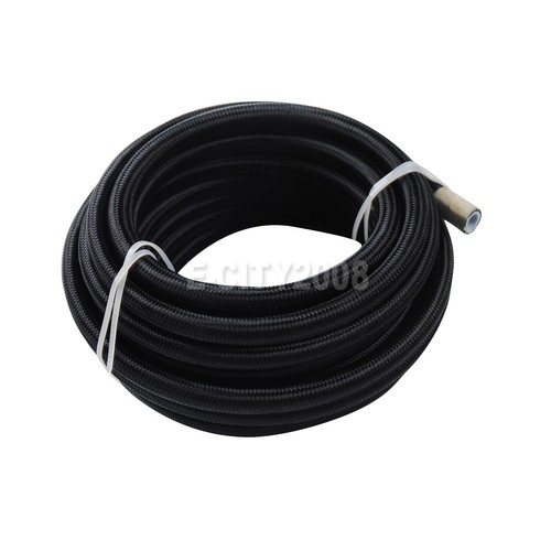 AN6 10/16/20ft E85 PTFE Nylon Braided Fuel Hose Oil Cooler High-pressure - Picture 7 of 21