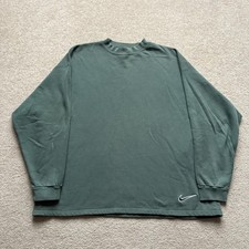 Vtg Nike Sweatshirt Mens XL Green Made In USA Swoosh Crewneck Pullover 90s