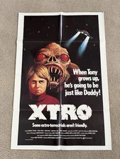 Vintage XTRO One Sheet Movie Poster Folded 1983 New Line Cinema Bernice Stegers