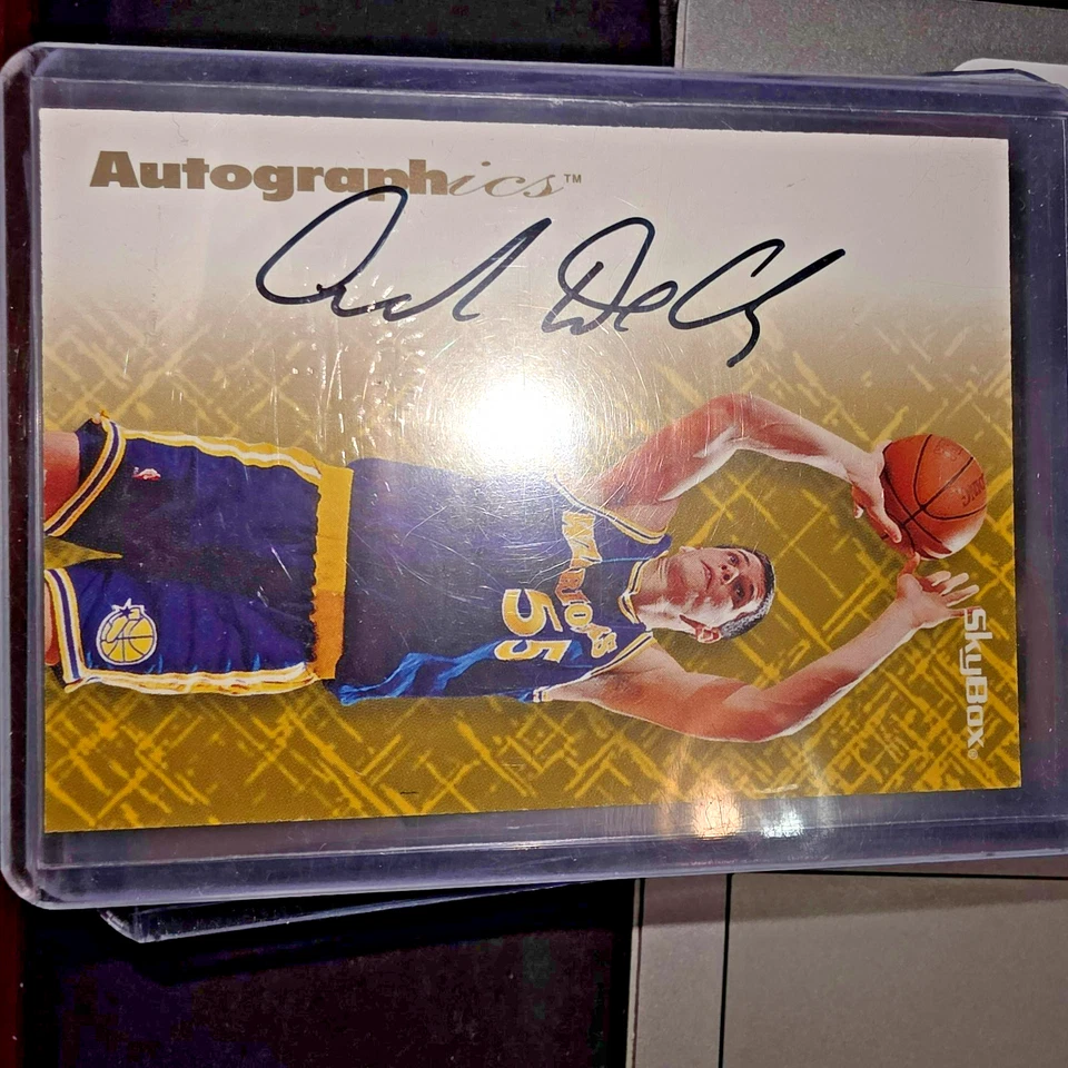 1996 SKYBOX INTERNATIONAL Andrew Donald DeClercq AUTO - GOLDEN STATE WARRIORS - Image 3 of 4