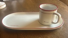 Hearth & Hand with Magnolia Stoneware Milk & Cookies Plate and Mug Set