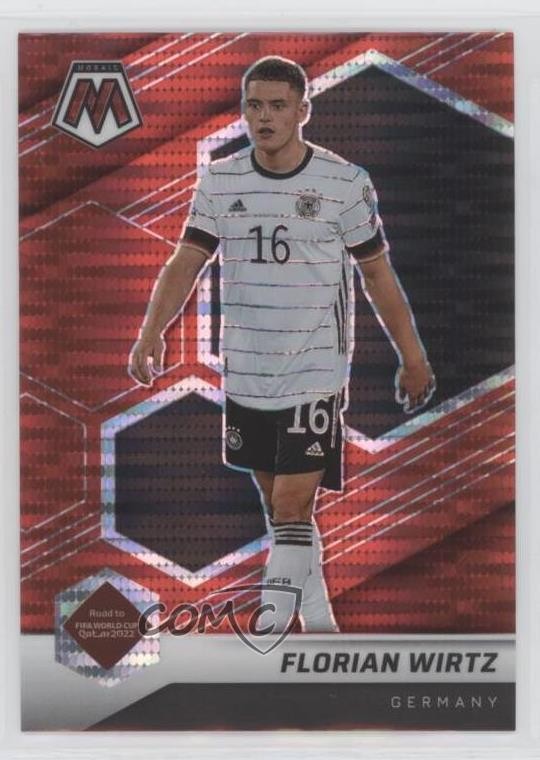 2021 Panini Mosaic FIFA Road to World Cup Red Pulsar Prizm Florian Wirtz #67 7v5