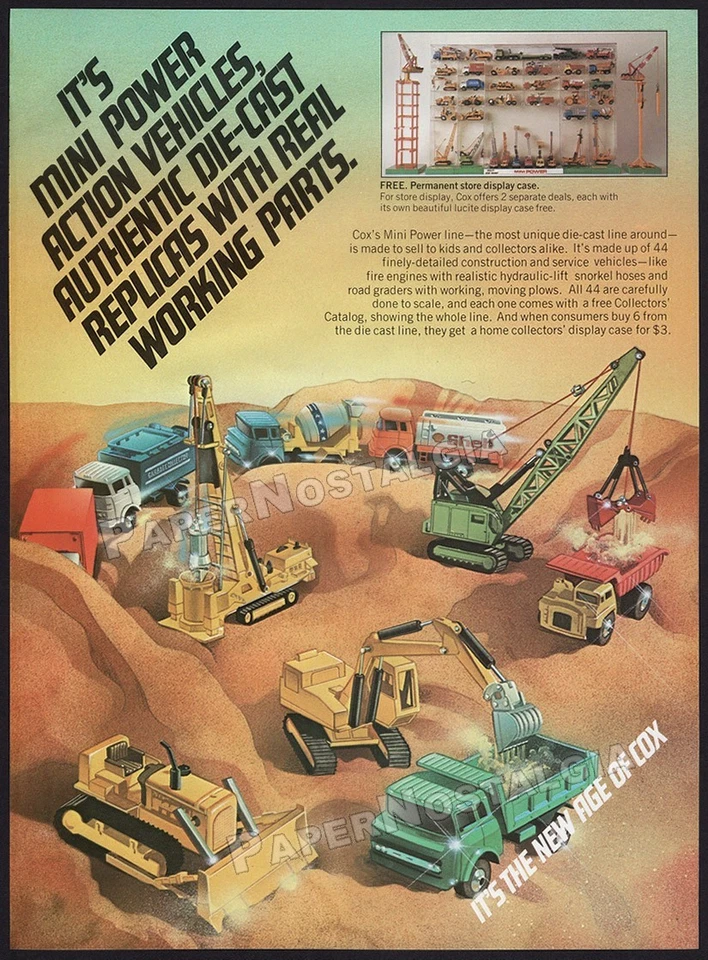 COX - Orig. 1977 Trade AD promo / ADVERT_ Blasters RC Cars / Mini Power Vehicle - Image 3 of 3