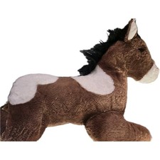 Vintage 2000 Animal Alley Toys R Us plush White brown horse Large big 35  