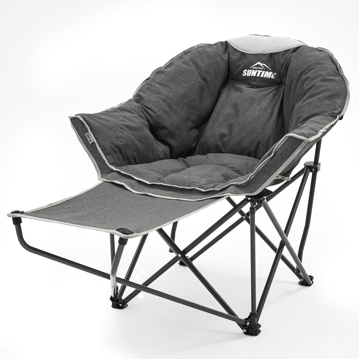 With Footrest, 250 Lbs Capacity, Gray