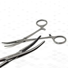 Kelly Hemostat Forceps Curved 5.5" Locking Clamp Surgical Dental German Grade