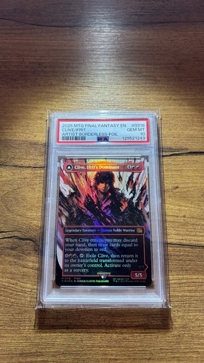 Clive, Ifrit's Dominant (0318) (Borderless) Final Fantasy Foil for