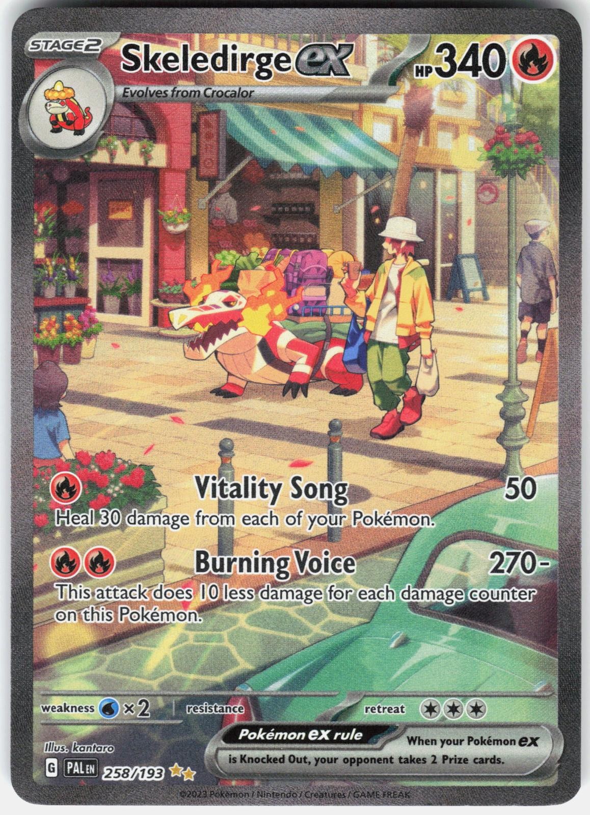 Pokemon Skeledirge ex 258/193 Paldea Evolved Pokemon NM