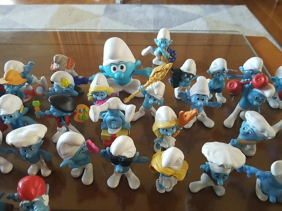 Lote mixto de 46 figuras de PVC SMURF de 2011 McDonald's Peyo + algunas de colección Foto 3 de 4