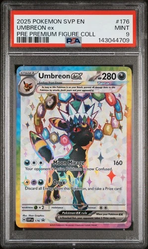 2025 POKEMON SVP PROMO PREMIUM FIGURE COLLECTION #176 UMBREON EX PSA 9