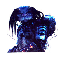 Predator - Alien Hunter Cut Sticker Decal Movie Action Sci-fi Horror Film