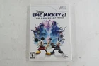 Epic Mickey 2: The Power of Two (Nintendo Wii) CIB Complete - Tested