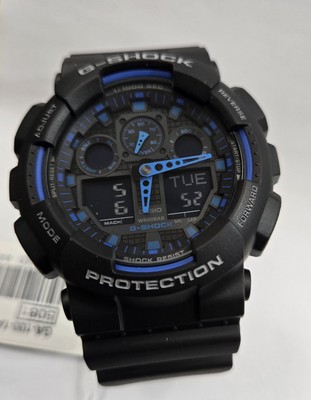 Casio G Shock Analog Digital GA100-1A2 GA100 GA-100 BIG DIAL BLUE