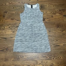 Old Navy Women's Gray Heathered Sleeveless Zip Up Tank Dress Size L SMALL HOLE