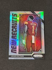 2022 Panini Prizm Football Jahan Dotson Rookie New Recruits Silver Prizm #NR-9